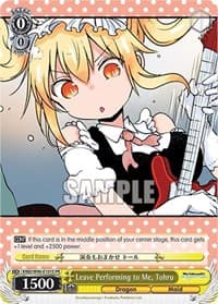 Leave Performing to Me, Tohru (Foil) - Miss Kobayashi's Dragon Maid - Weiss Schwarz card