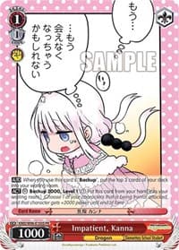 Impatient, Kanna (Foil) - Miss Kobayashi's Dragon Maid - Weiss Schwarz card