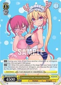 Complementary Couple, Tohru & Miss Kobayashi - Miss Kobayashi's Dragon Maid - Weiss Schwarz card