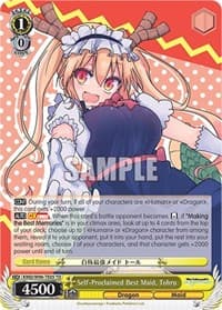 Self-Proclaimed Best Maid, Tohru - Miss Kobayashi's Dragon Maid - Weiss Schwarz card