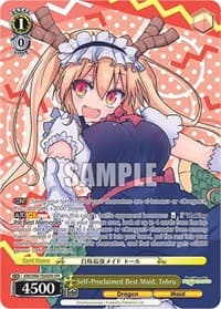Self-Proclaimed Best Maid, Tohru (OFR) - Miss Kobayashi's Dragon Maid - Weiss Schwarz card