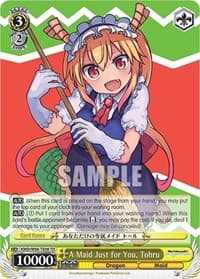 A Maid Just for You, Tohru - Miss Kobayashi's Dragon Maid - Weiss Schwarz card