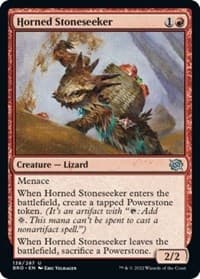 Horned Stoneseeker - The Brothers' War - Magic: The Gathering card