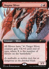 Magma Sliver (Extended Art) - Secret Lair Drop Series - Magic: The Gathering card
