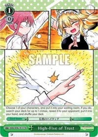 High-Five of Trust - Miss Kobayashi's Dragon Maid - Weiss Schwarz card