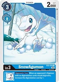 SnowAgumon - Draconic Roar - Digimon Card Game card