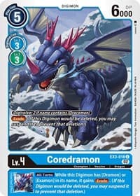 Coredramon - EX3-018 - Draconic Roar - Digimon Card Game card