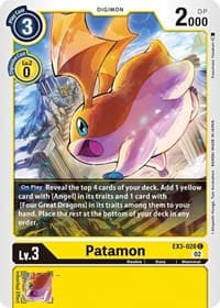 Patamon - Draconic Roar - Digimon Card Game card