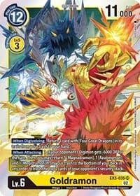 Goldramon - Draconic Roar - Digimon Card Game card