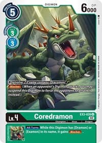 Coredramon - EX3-039 - Draconic Roar - Digimon Card Game card