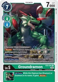 Groundramon - Draconic Roar - Digimon Card Game card