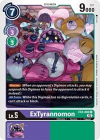 ExTyrannomon - Draconic Roar - Digimon Card Game card