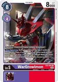 WarGrowlmon - Draconic Roar - Digimon Card Game card