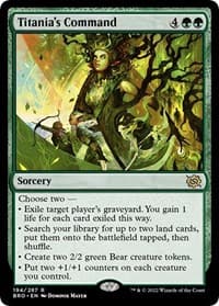 Titania's Command - The Brothers' War - Magic: The Gathering card