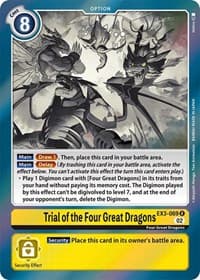 Trial of the Four Great Dragons - Draconic Roar - Digimon Card Game card
