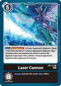 Laser Cannon - Draconic Roar - Digimon Card Game card