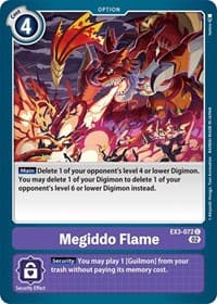 Megiddo Flame - Draconic Roar - Digimon Card Game card
