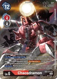 Chaosdramon (Alternate Art) - Draconic Roar - Digimon Card Game card