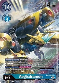 Aegisdramon (Alternate Art) - Draconic Roar - Digimon Card Game card