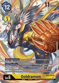 Goldramon (Alternate Art) - Draconic Roar - Digimon Card Game card