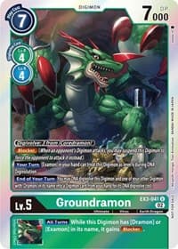 Groundramon (Box Topper) - Draconic Roar - Digimon Card Game card