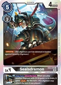 Sealsdramon (Box Topper) - Draconic Roar - Digimon Card Game card