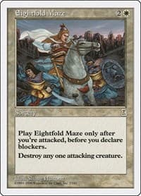 Eightfold Maze - Portal Three Kingdoms - Magic: The Gathering card