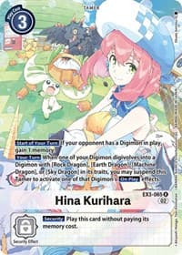 Hina Kurihara (Alternate Art) - Draconic Roar - Digimon Card Game card