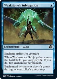 Weakstone's Subjugation - The Brothers' War - Magic: The Gathering card