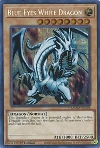 Blue-Eyes White Dragon (Secret Pharaoh's Rare) - Magnificent Mavens - YuGiOh card