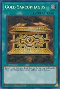 Gold Sarcophagus (Secret Pharaoh's Rare) - Magnificent Mavens - YuGiOh card