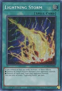 Lightning Storm (Secret Pharaoh's Rare) - Magnificent Mavens - YuGiOh card