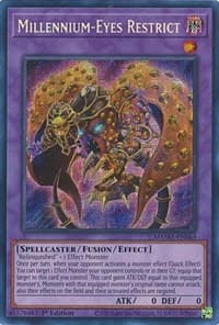 Millennium-Eyes Restrict (Secret Pharaoh's Rare) - Magnificent Mavens - YuGiOh card