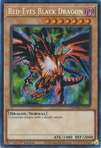 Red-Eyes Black Dragon (Secret Pharaoh's Rare) - Magnificent Mavens - YuGiOh card