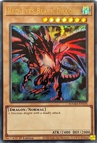 Red-Eyes Black Dragon (Ultra Pharaoh's Rare) - Magnificent Mavens - YuGiOh card