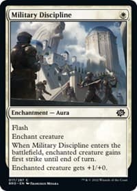 Military Discipline - The Brothers' War - Magic: The Gathering card