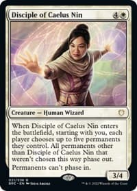 Disciple of Caelus Nin - Commander: The Brothers' War - Magic: The Gathering card