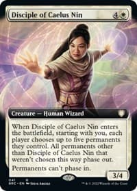 Disciple of Caelus Nin (Extended Art) - Commander: The Brothers' War - Magic: The Gathering card