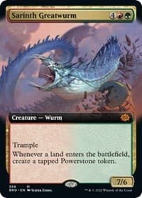 Sarinth Greatwurm (Extended Art) - The Brothers' War - Magic: The Gathering card