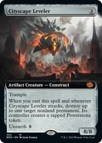 Cityscape Leveler (Extended Art) - The Brothers' War - Magic: The Gathering card