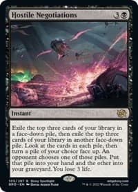 Hostile Negotiations - The Brothers' War - Magic: The Gathering card