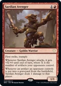 Sardian Avenger - Commander: The Brothers' War - Magic: The Gathering card