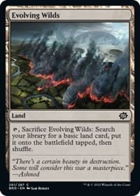 Evolving Wilds - The Brothers' War - Magic: The Gathering card
