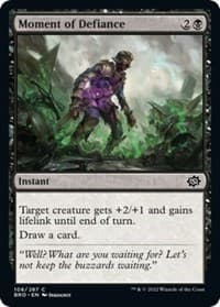 Moment of Defiance - The Brothers' War - Magic: The Gathering card