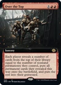 Over the Top (Extended Art) - The Brothers' War - Magic: The Gathering card