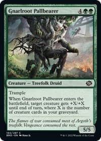 Gnarlroot Pallbearer - The Brothers' War - Magic: The Gathering card