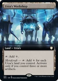 Urza's Workshop (Extended Art) - Commander: The Brothers' War - Magic: The Gathering card