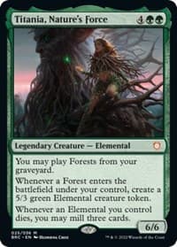 Titania, Nature's Force - Commander: The Brothers' War - Magic: The Gathering card