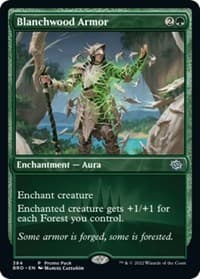 Blanchwood Armor - Promo Pack: The Brothers' War - Magic: The Gathering card