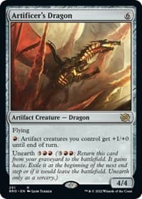Artificer's Dragon - The Brothers' War - Magic: The Gathering card